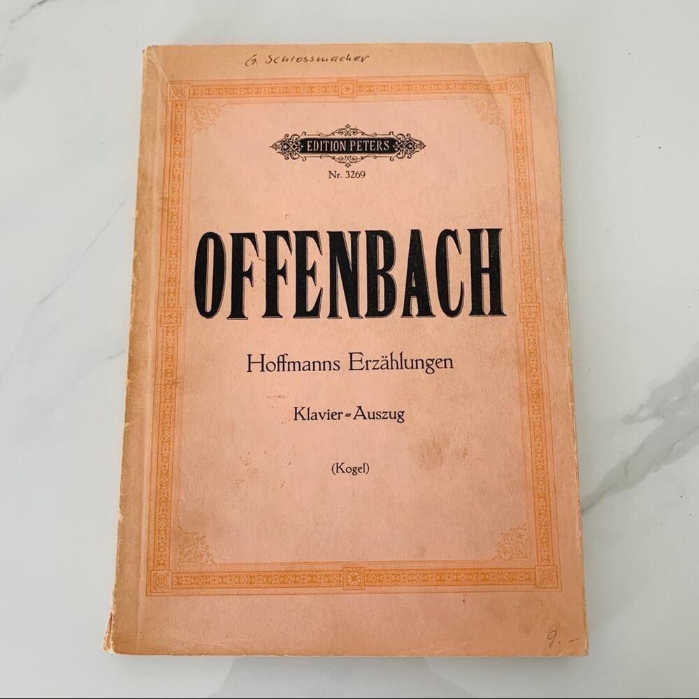 Vintage Offenbach Sheet Music